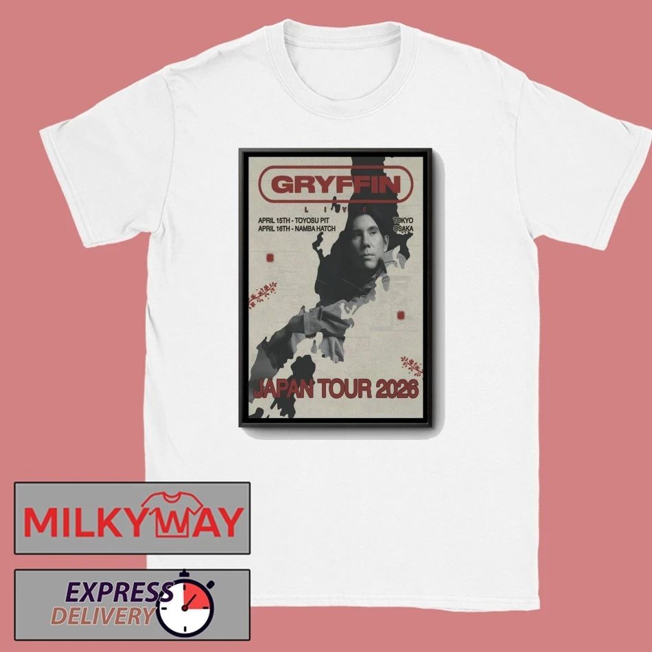 Gryffin April 2026 Japan Concert Poster shirt