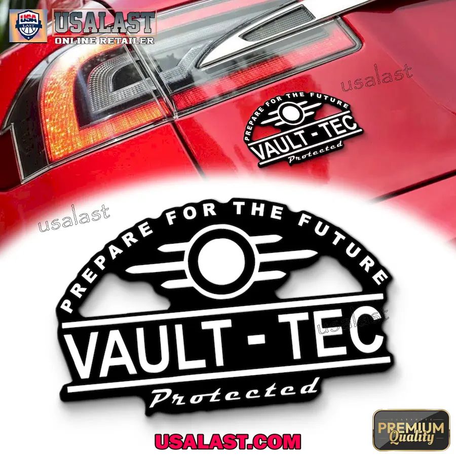 Fallout Vault Tec Car Name Badge