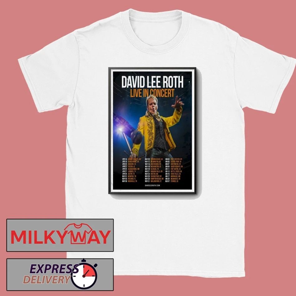 David Lee Roth Tour 2026 Poster shirt
