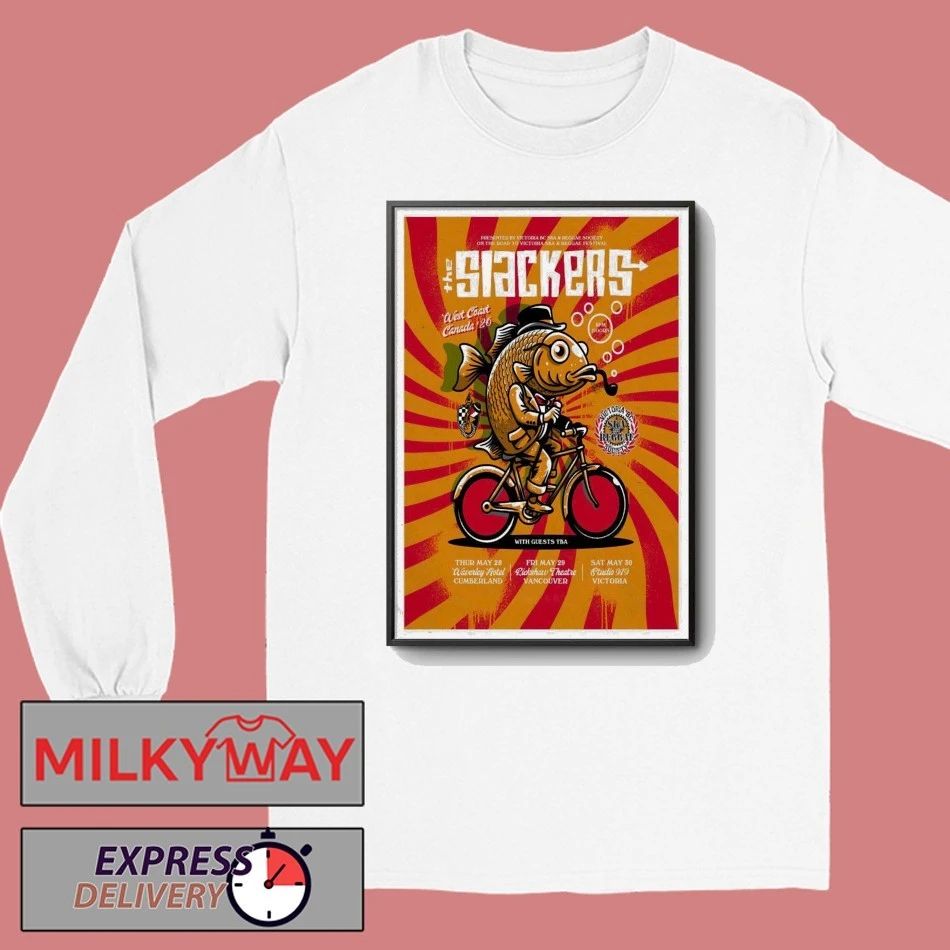The Slackers West Coast Canada 2026 Tour Poster shirt