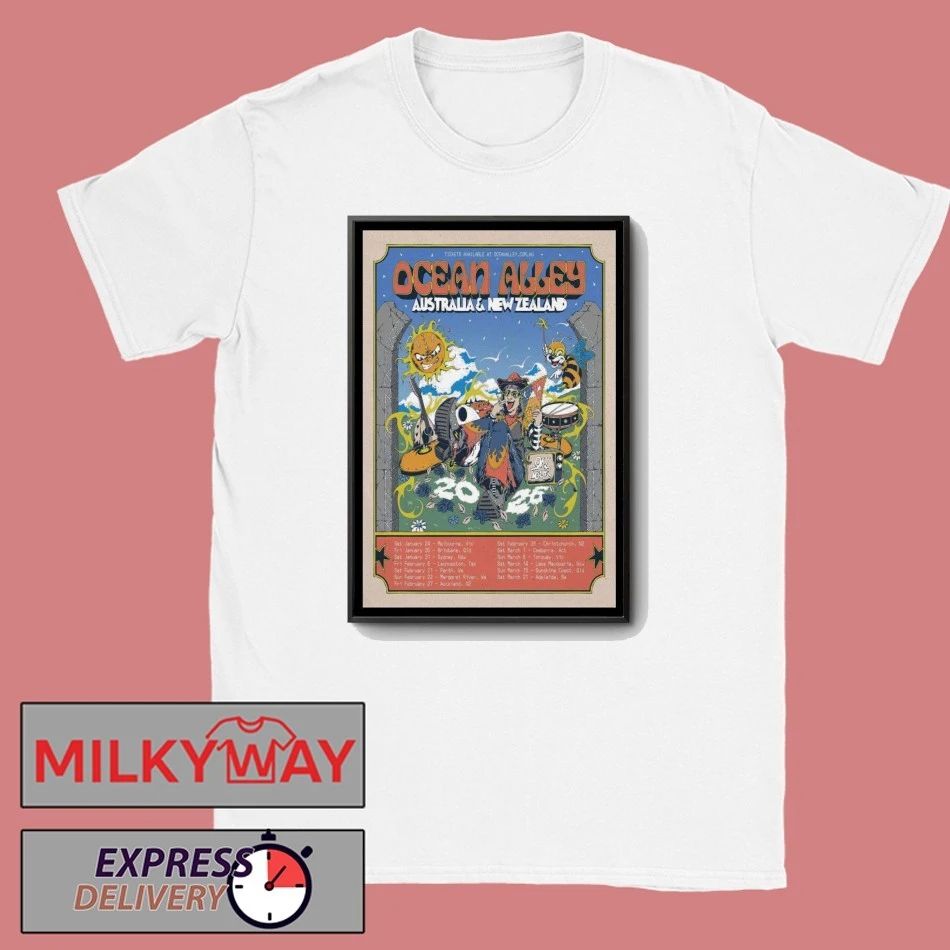 Poster Ocean Alley Australia & New Zealand 2026 shirt