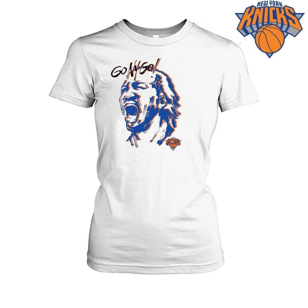 Go NY Go New York Knicks Jalen Brunson Screaming Sketch Joey Paints Graphic NBA Finals 2026 Shirt