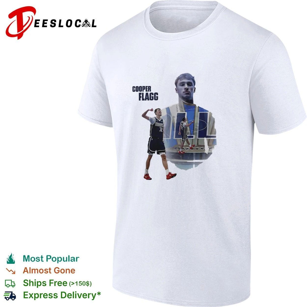 Cooper Flagg Dallas Mavericks NBA Rookie of the Year T-shirt