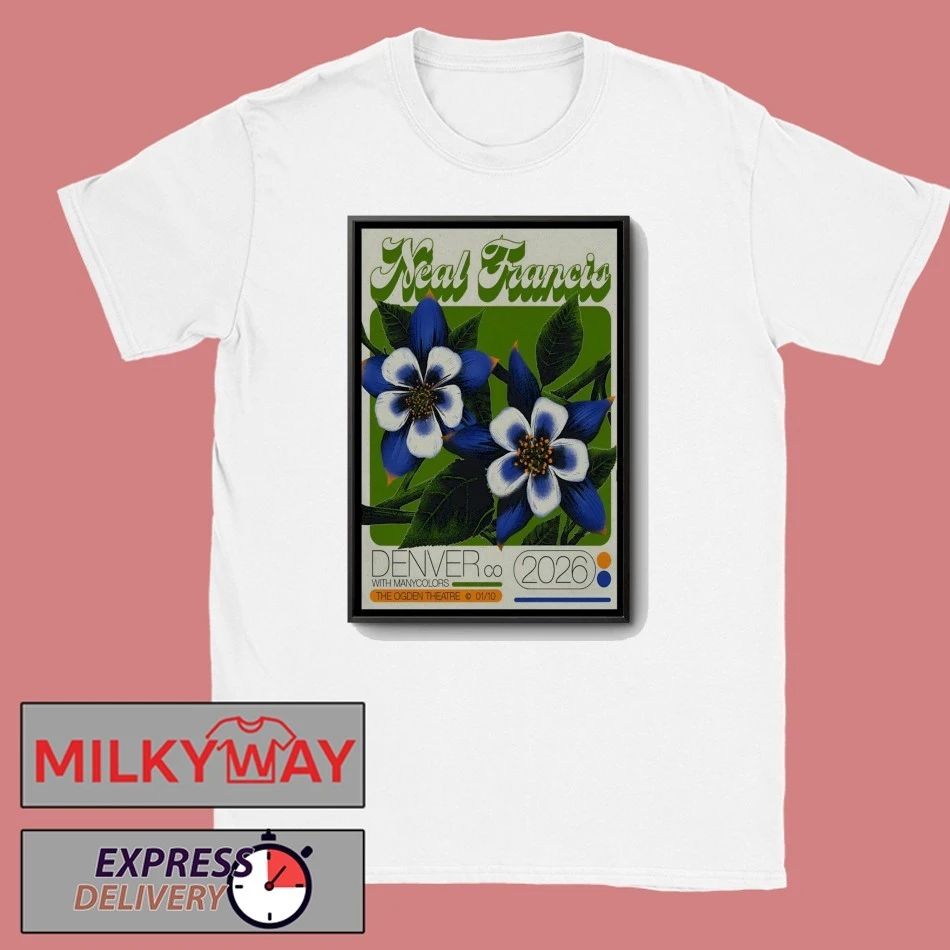 Neal Francis Jan 10 2026 Ogden Theatre in Denver CO Poster shirt