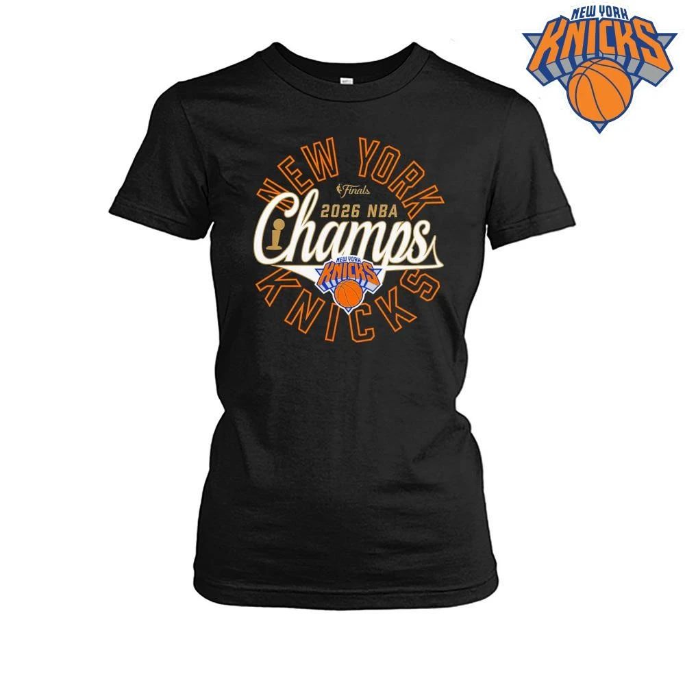 New York Knicks Champions NBA2026 Finals Champs Circular Logo Shirt