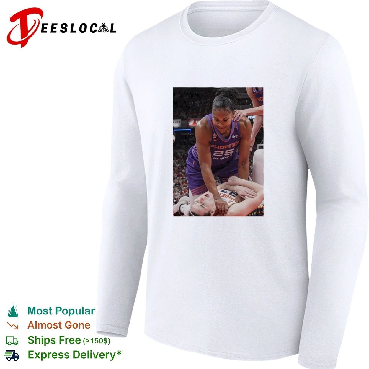 Caitlin Clark x Brittney Griner Phoenix Mercury Basketball T-shirt