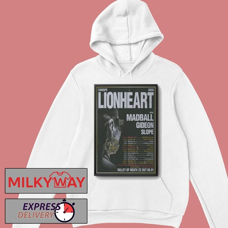 Lionheart Europe 2026 Shows Poster shirt