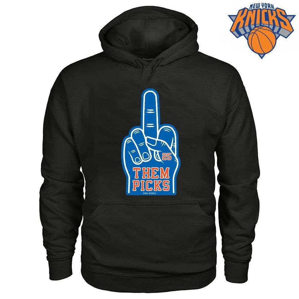 New York Knicks Champions NBA 2026 Foam Finger Fuck Them Picks Meme Tee Shirt
