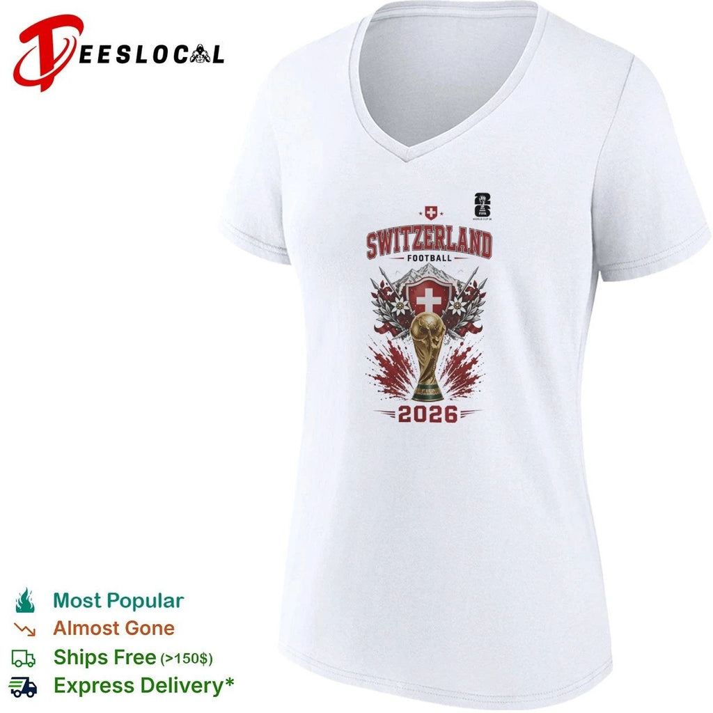 Switzerland Football World Cup 2026 Swiss soccer T-shirt