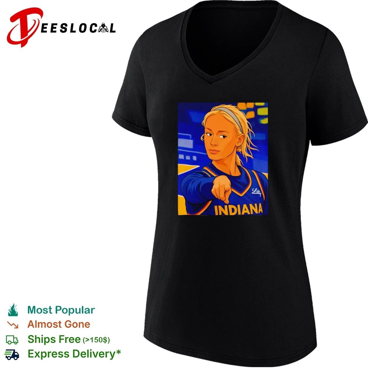 Caitlin Clark Indiana Fever Lilly Pointing T-shirt