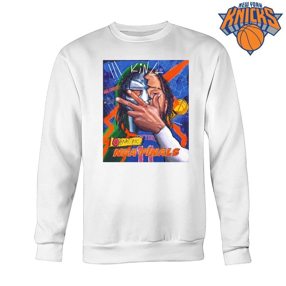 NBA Finals 2026 Game 1 Jalen Brunson King of NY New York Knicks MF DOOM Mask Operation Shirt