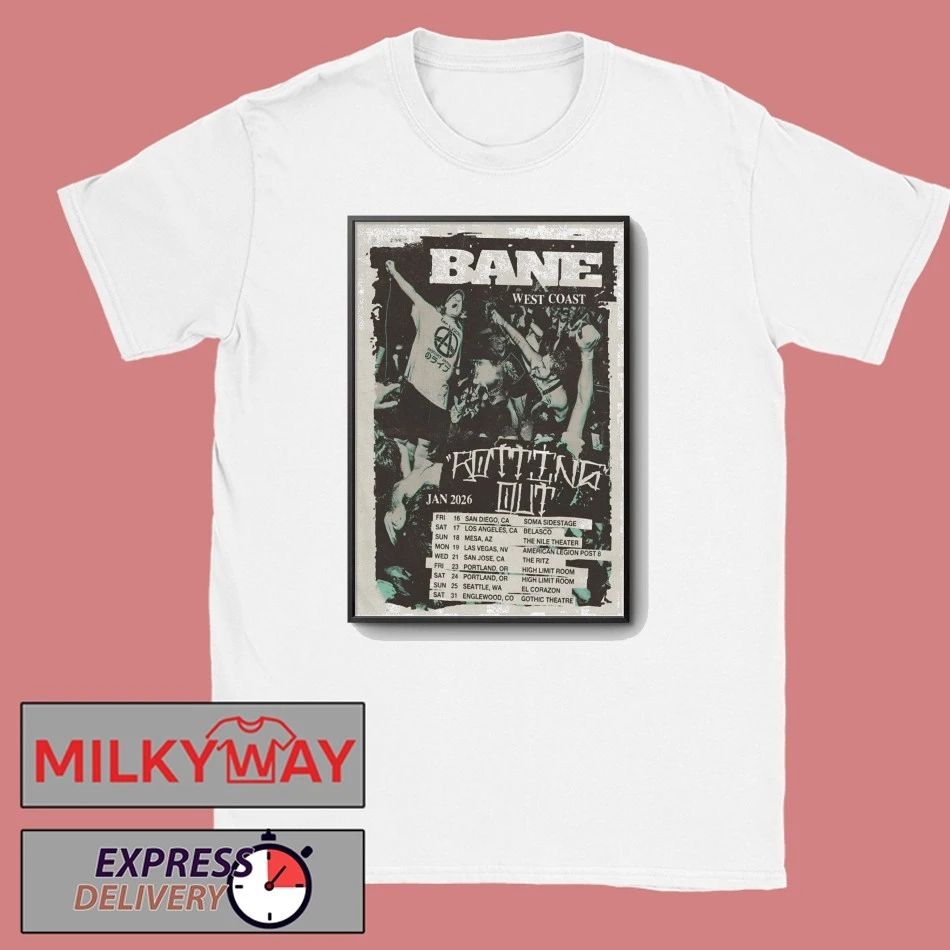 BANE West Coast 2026 Shows Poster shirt