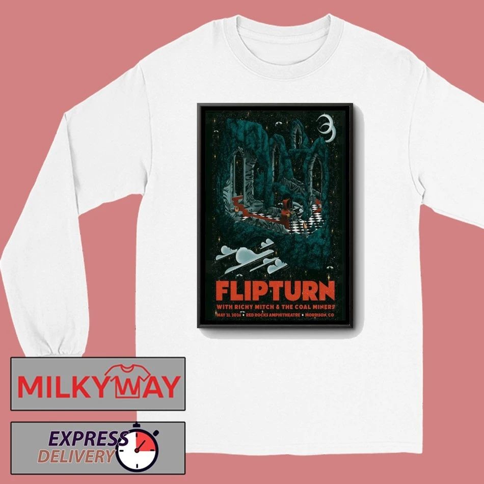 FlipTurn May 21 2026 Red Rocks Amphitheatre Morrison CO Poster shirt
