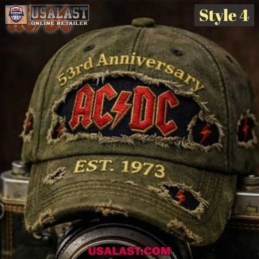 AC/DC 53rd Anniversary Wash Cap