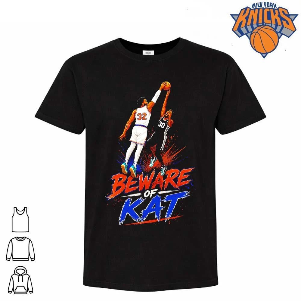 Karl Anthony Towns Beware Of KAT New York Knicks Block San Antonio Spurs NBA Finals 2026 Shirt