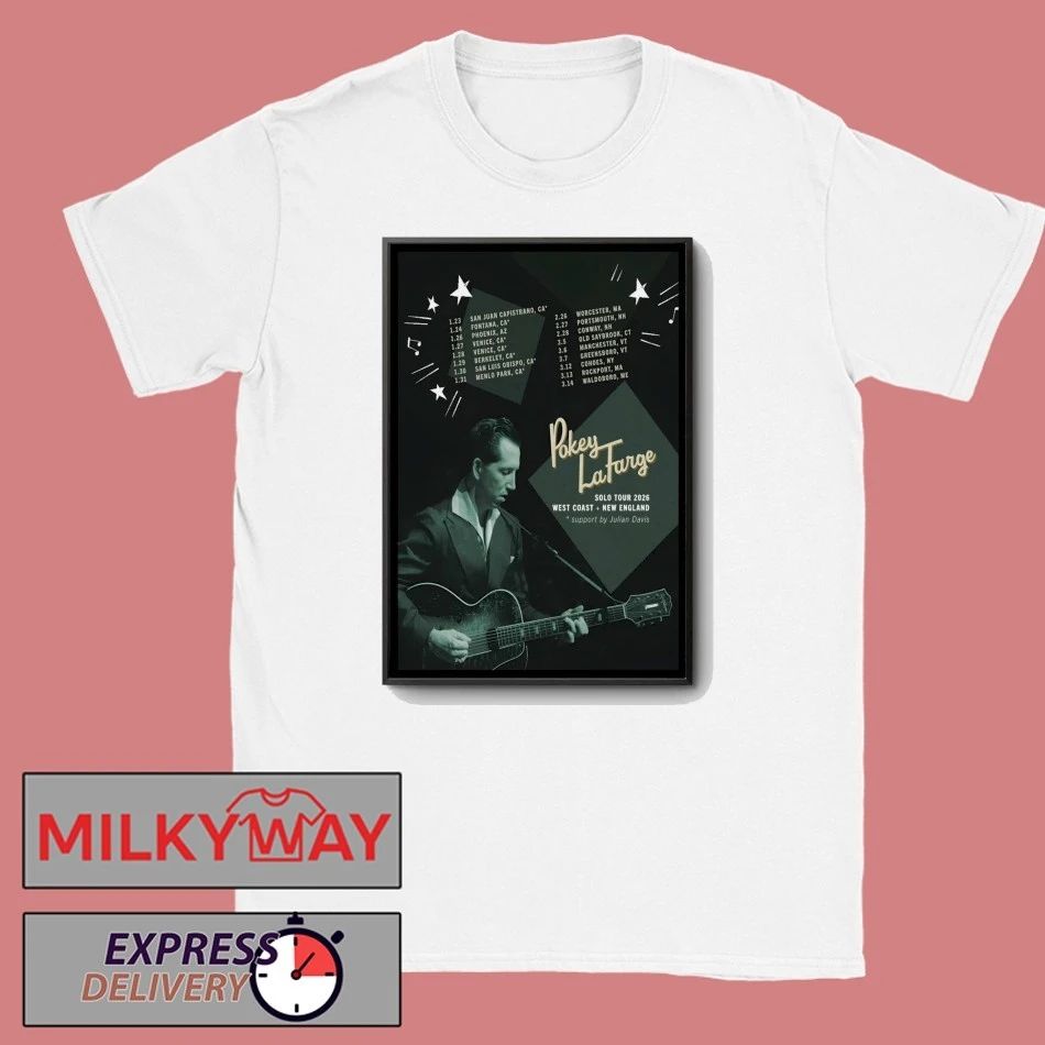 Pokey LaFarge Solo Tour 2026 Poster shirt