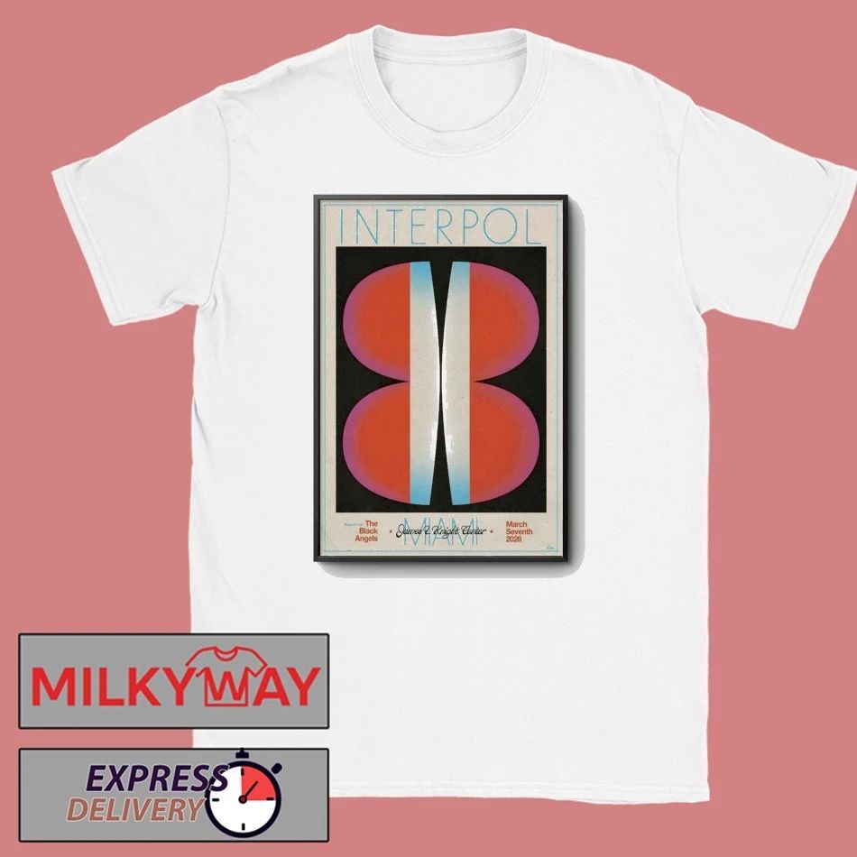 Interpol In Miami FL On Mar 7 2026 Poster shirt