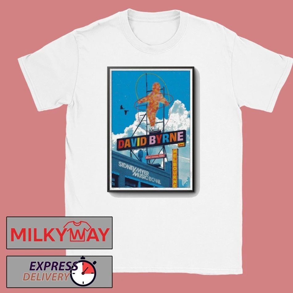 David Byrne Melbourne VIC 1 22 2026 Poster shirt