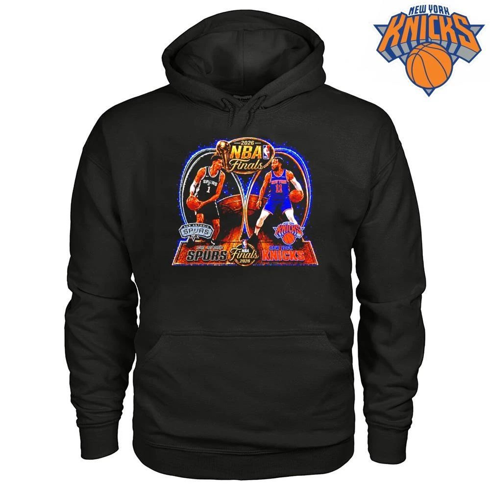 San Antonio Spurs vs New York Knicks Victor Wembanyama Jalen Brunson 2026 NBA Finals Vintage Graphic Shirt