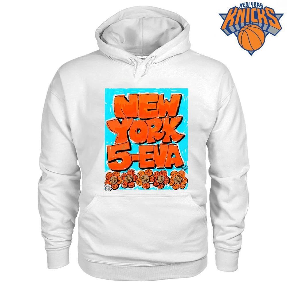 New York Knicks 5-Eva Basketball Orange Blue Streetwear Aesthetic Shirt
