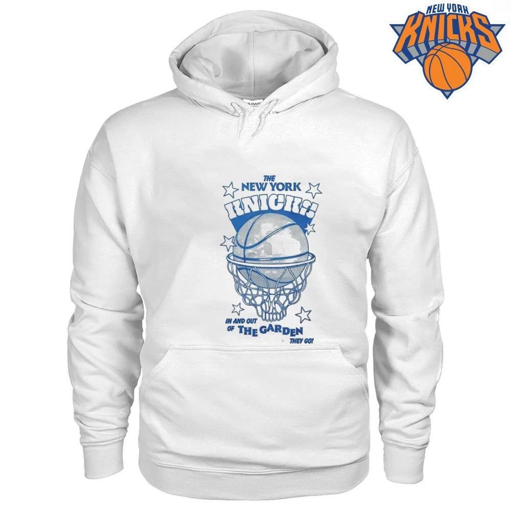 The New York Knicks In And Out Of The Garden They Go Grateful Dead Steal Your Face Basketball T Shirt
