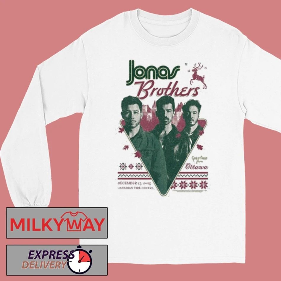 Jonas Brothers Dec 15 2025 Ottawa White Shirt