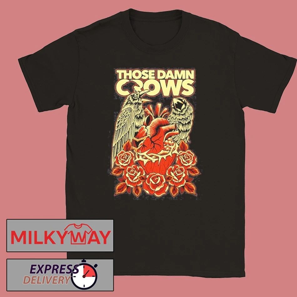 Those Damn Crows 2026 Valentine Heart & Roses Crow shirt
