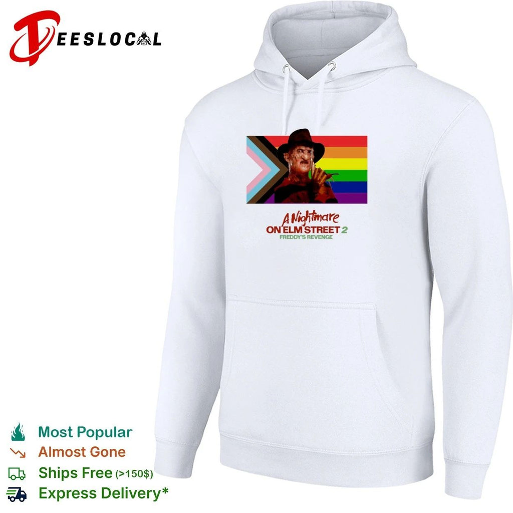 Freddy Krueger Pride Flag A Nightmare on Elm Street 2 Freddy’s Revenge T-shirt