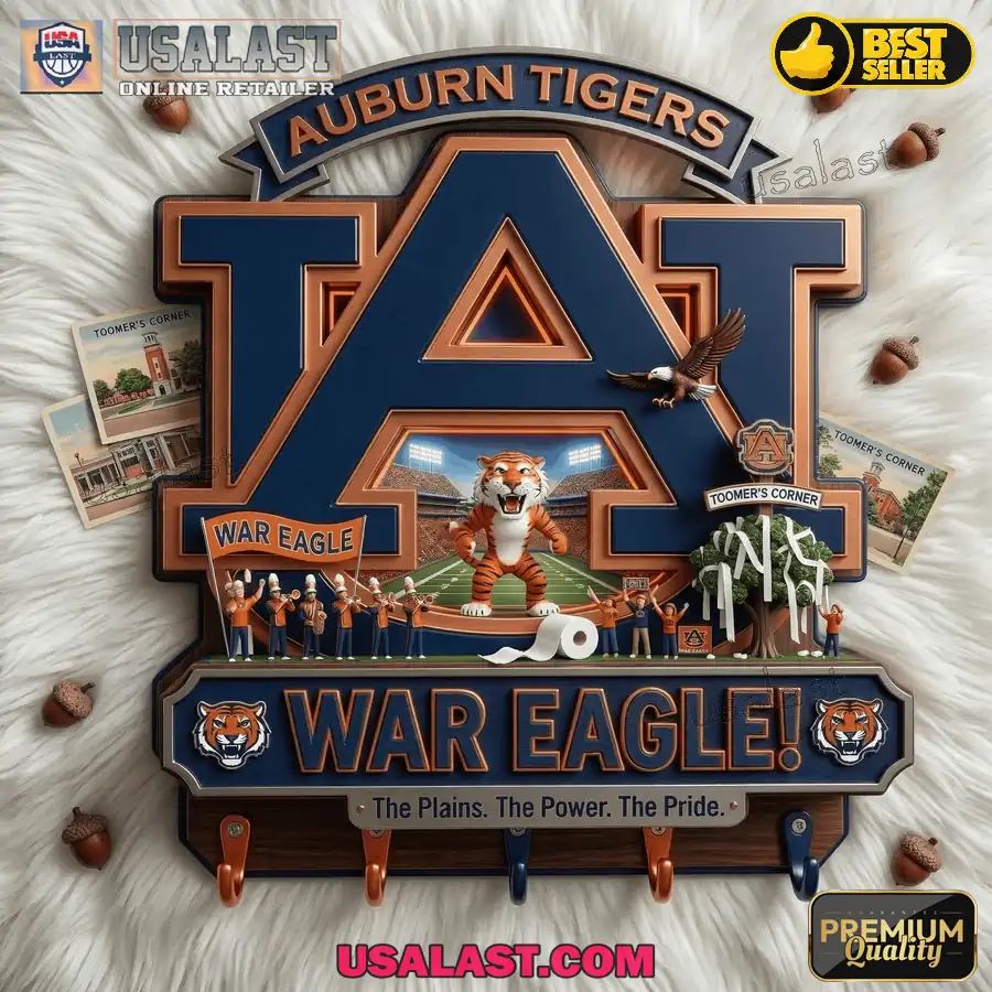 Auburn Tigers Premium Wall Key Holder