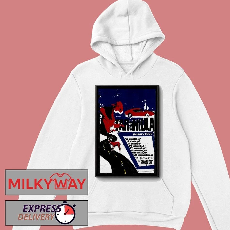 Poster Tarantula Tour January 2026 shirt
