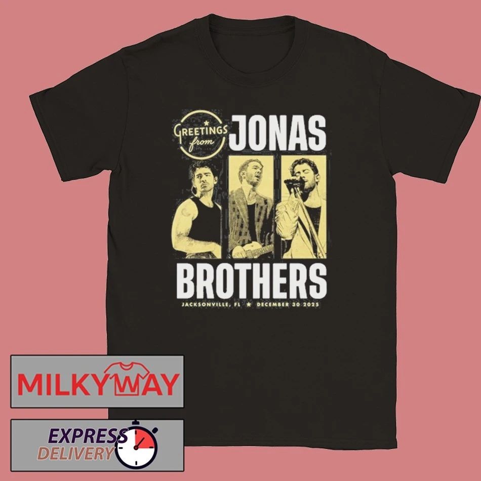 Jonas Brothers Black Tee Dec 30 2025 Jacksonville shirt