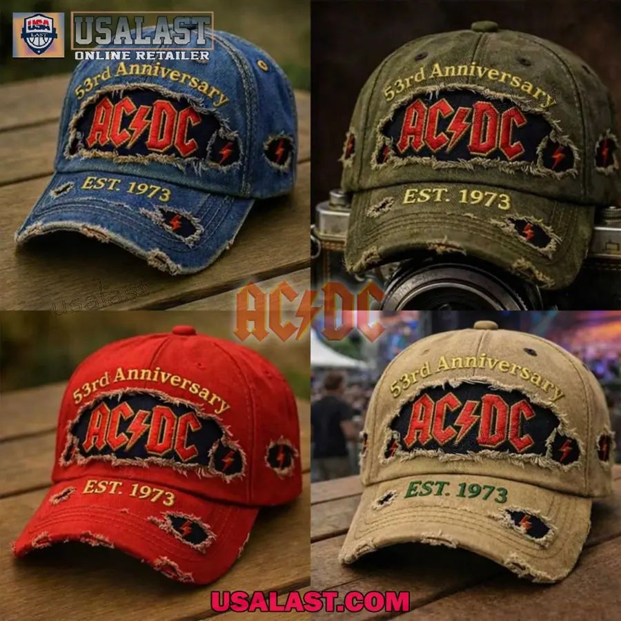 AC/DC 53rd Anniversary Wash Cap