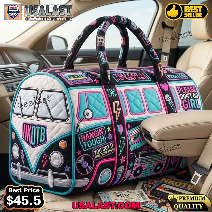 NKOTB Band Premium Quilted Duffle Bag
