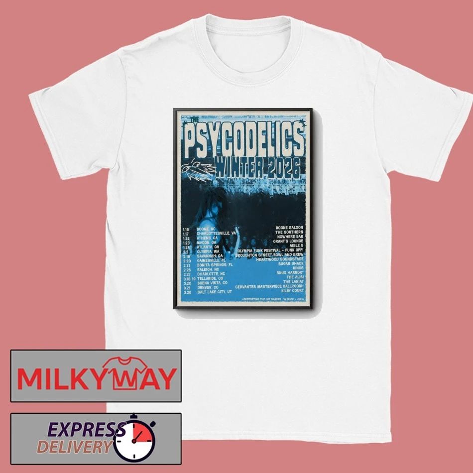 Poster The Psycodelics 2026 Winter Tour shirt