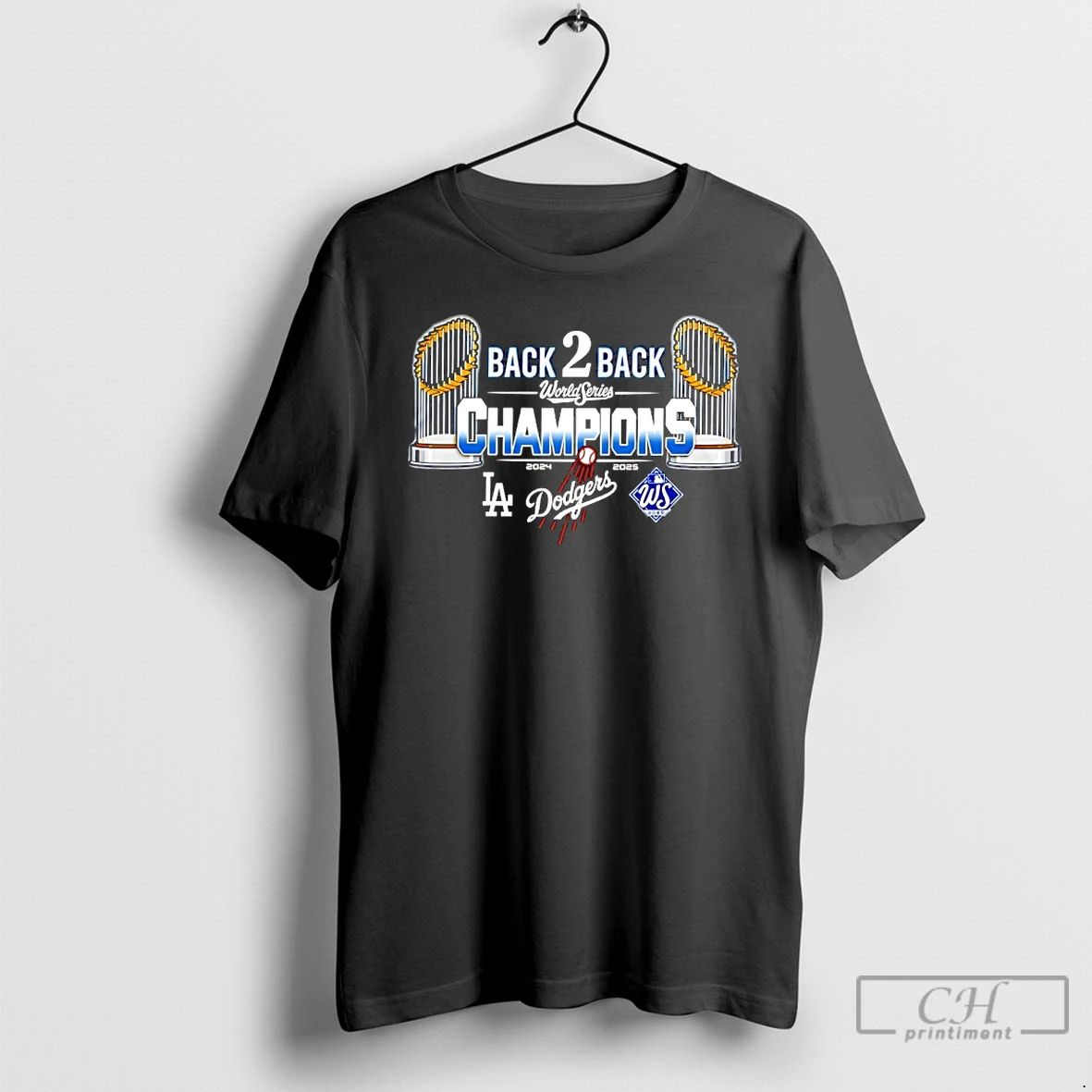 Classic Los Angeles Dodgers Back To Back 2024 2025 World Series Champions T Shirts