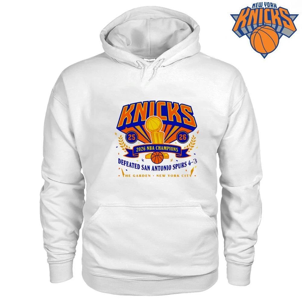 New York Knicks 2026 NBA Champions Defeated San Antonio Spurs Commemorative Shirt