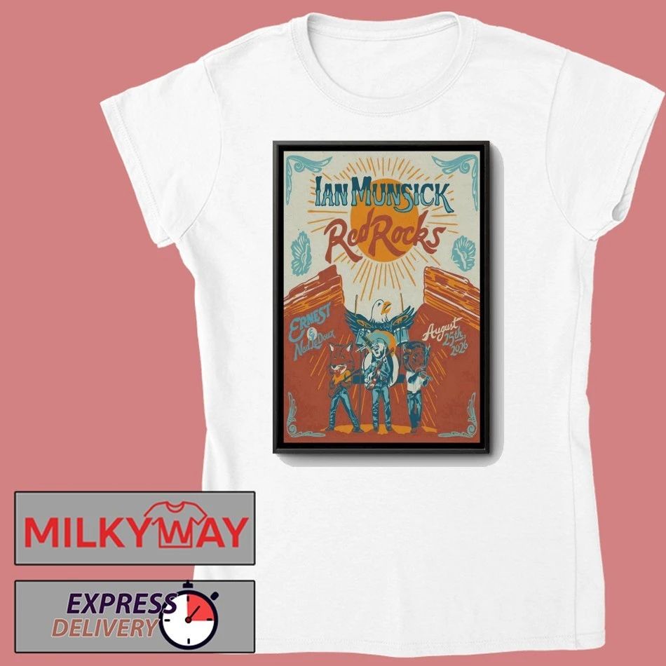 Ian Munsick Red Rocks Amphitheatre 8 25 2026 Poster shirt