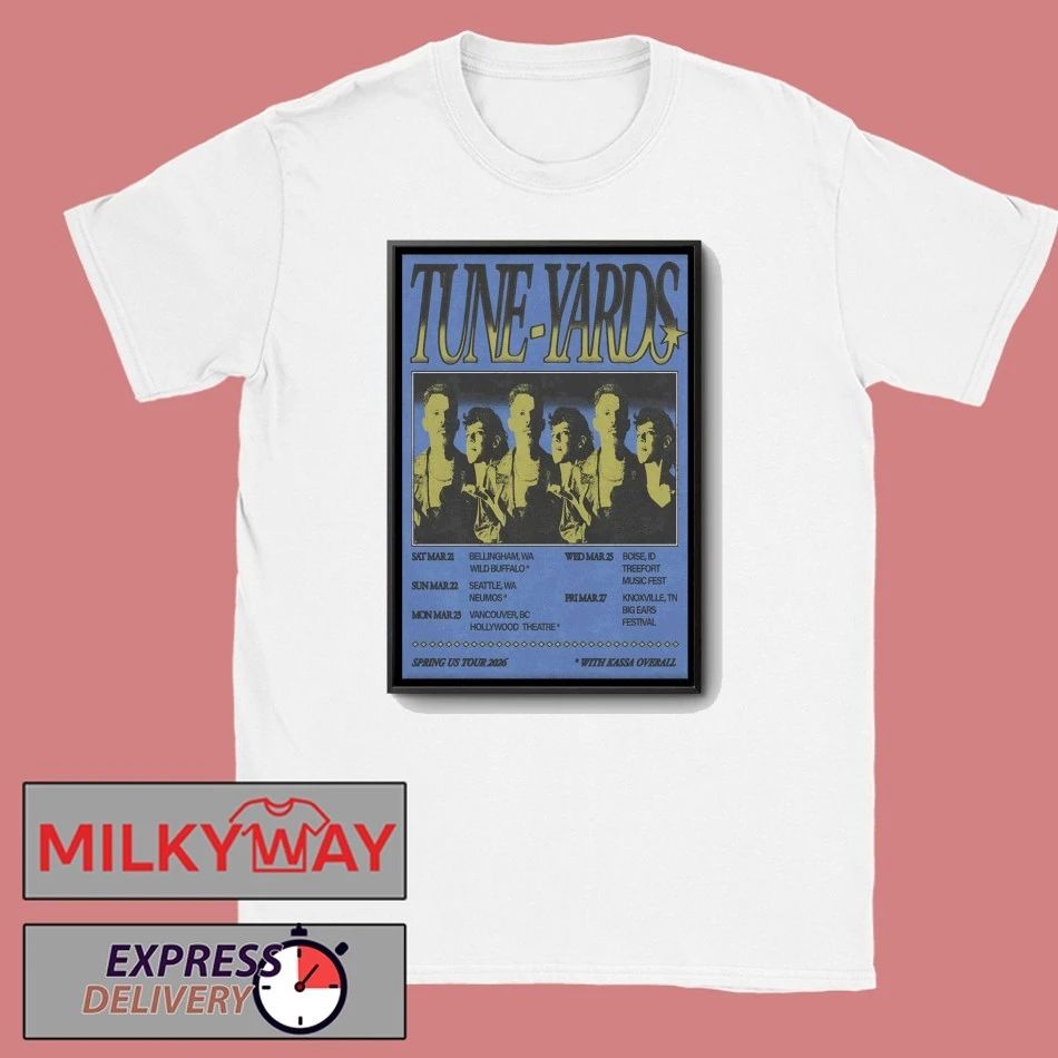 Tune Yards US 2026 Spring Shows Poster shirt