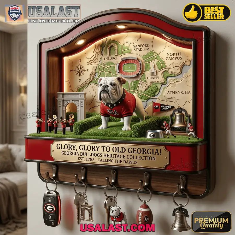 Georgia Bulldogs Premium Wall Key Holder