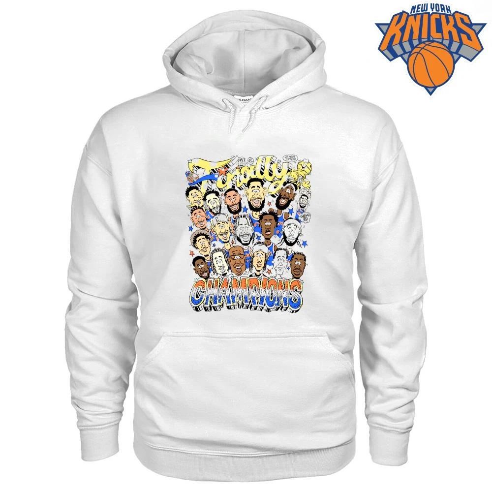 New York Knicks Champions 2026 Finally Cartoon Players Caricature Shirt