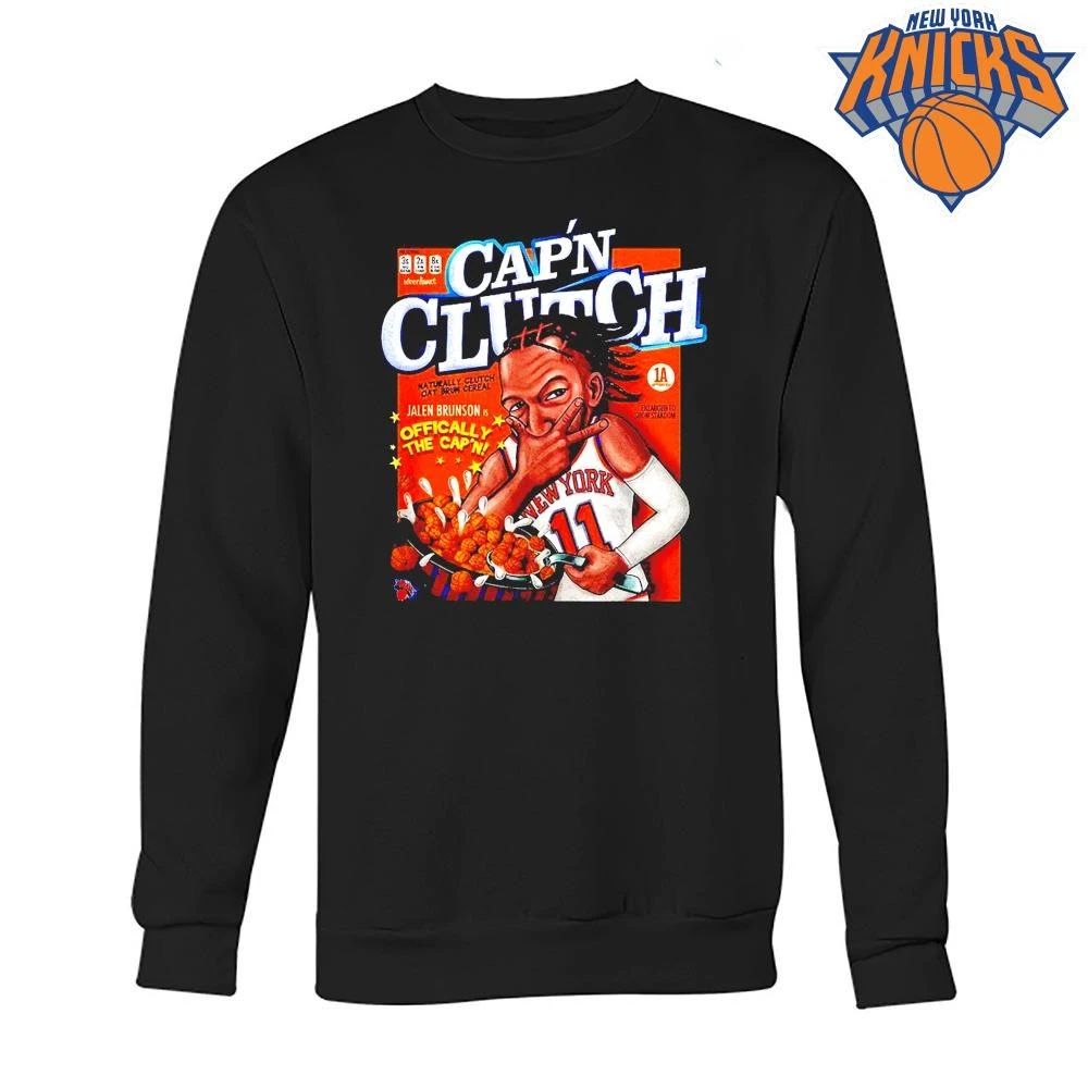 Jalen Brunson New York Knicks Cap’n Clutch Shirt