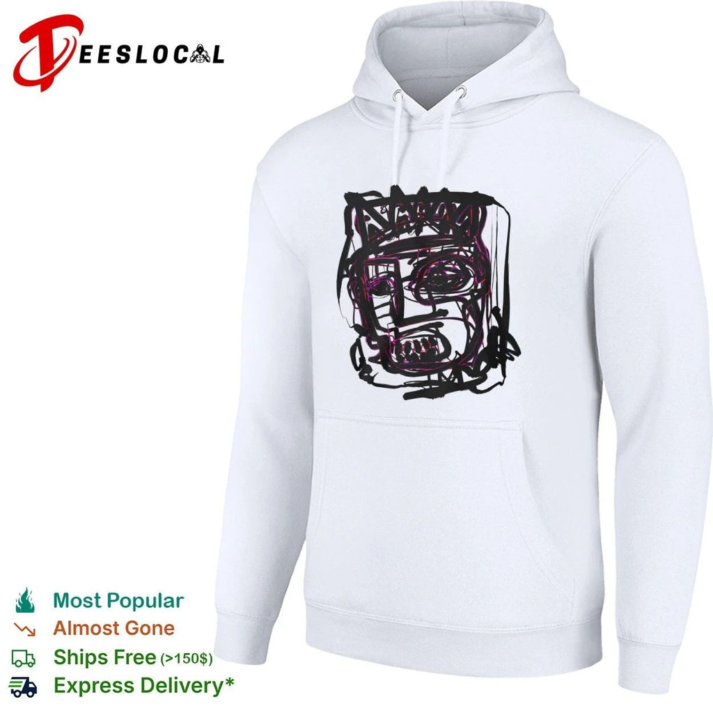 Jean-Michel Basquiat Crowned Abstract Face T-shirt