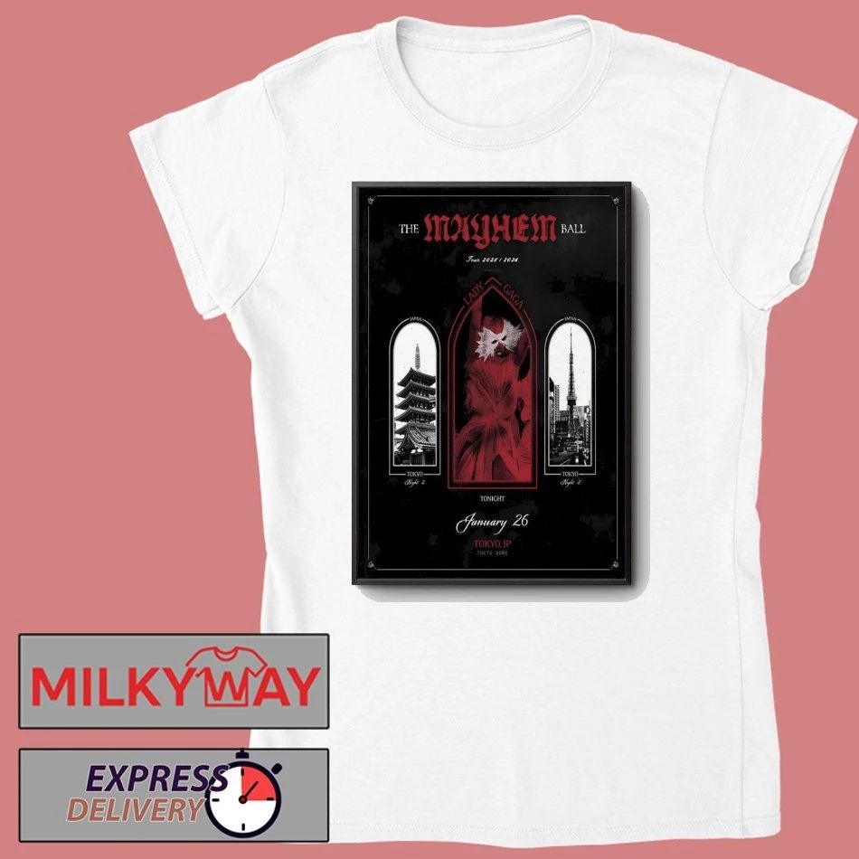 Lady Gaga Tokyo Dome in Tokyo JP Jan 26 2026 Poster shirt