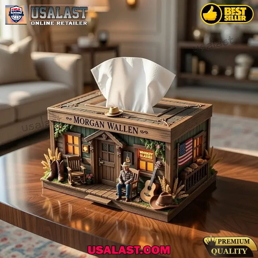 Morgan Wallen Custom 3D Plastic Tissue Box