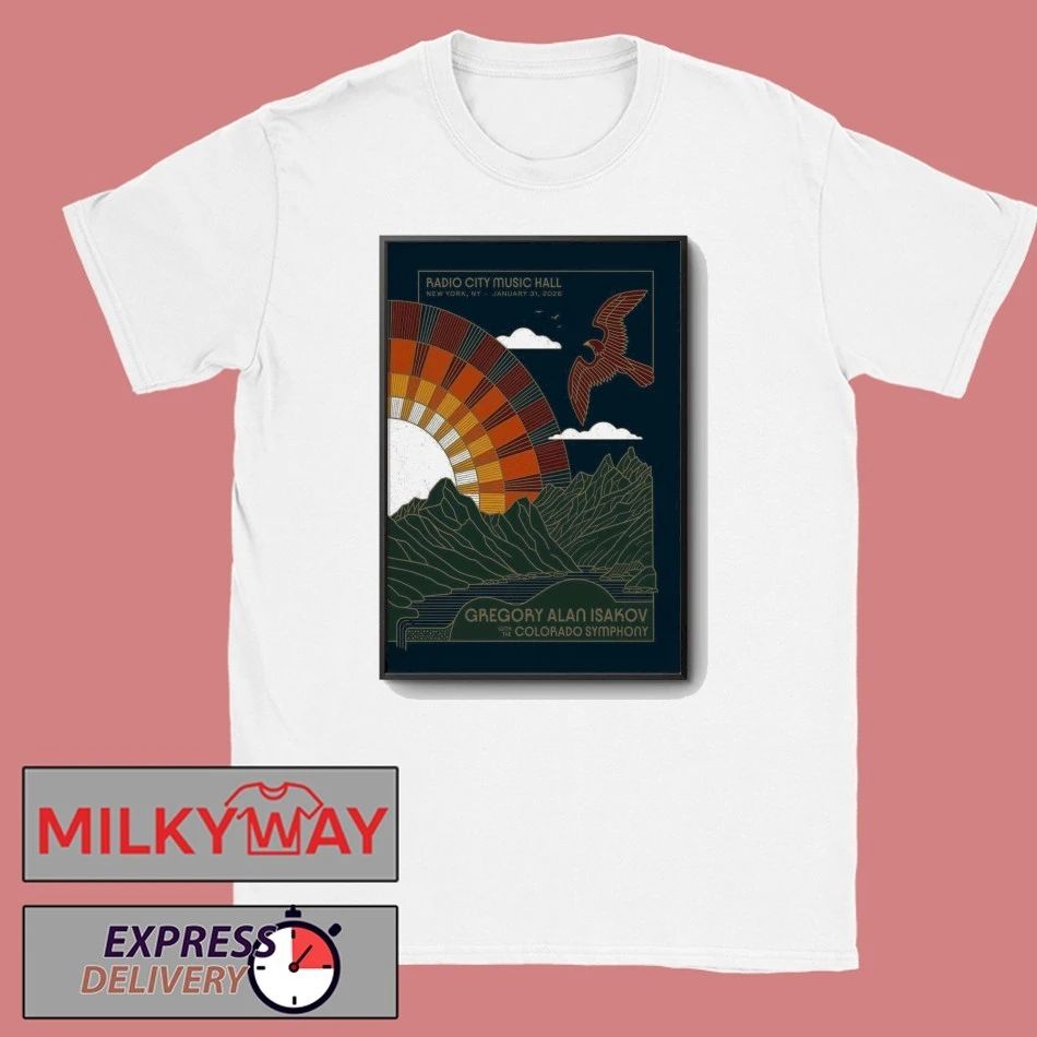 Gregory Alan Isakov New York NY January 31 2026 Poster shirt