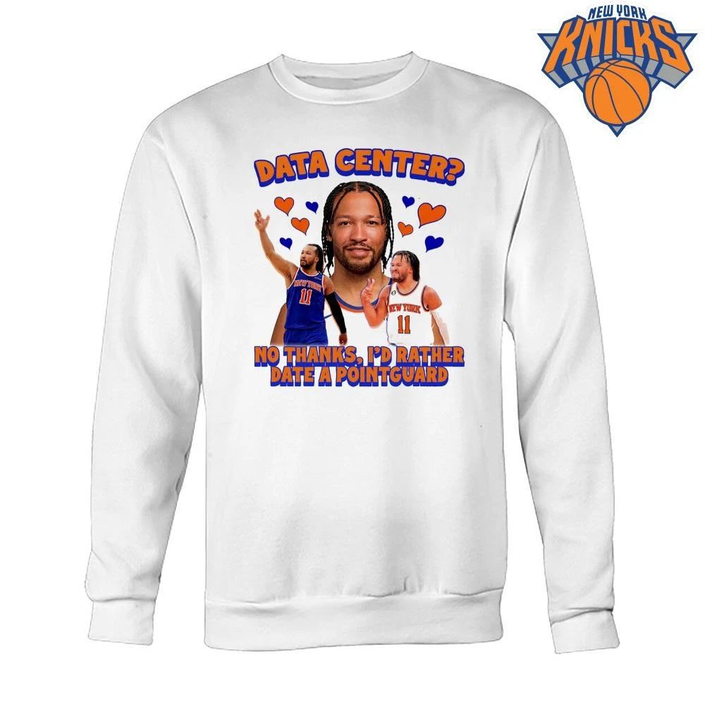 Jalen Brunson New York Knicks Data Center No thanks, I’d Rather Date A Pointguard NBA Finals 2026 Shirt