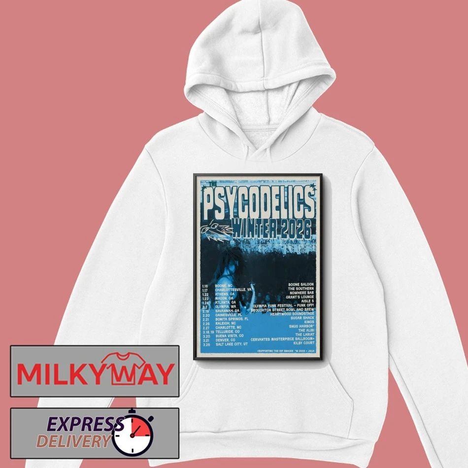 Poster The Psycodelics 2026 Winter Tour shirt