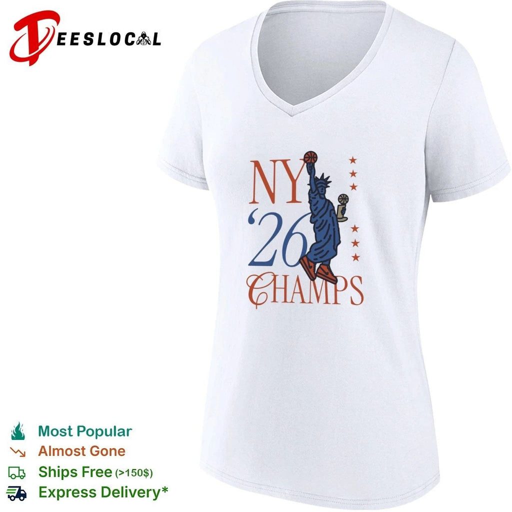NY 26 Champs New York City Basketball Liberty Baller T-shirt