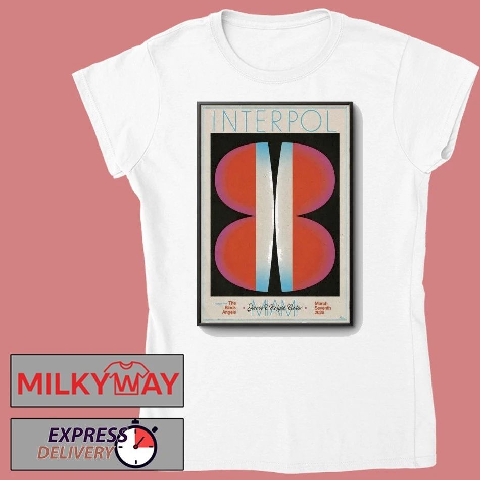 Interpol 3.7.2026 James L Knight Center in Miami FL Poster shirt