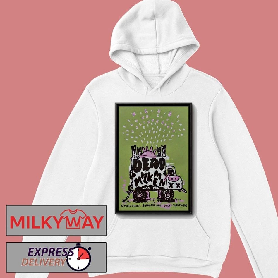 The Dead Milkmen Jan 10-11 2026 GrogShop in Cleveland Heights OH Poster shirt
